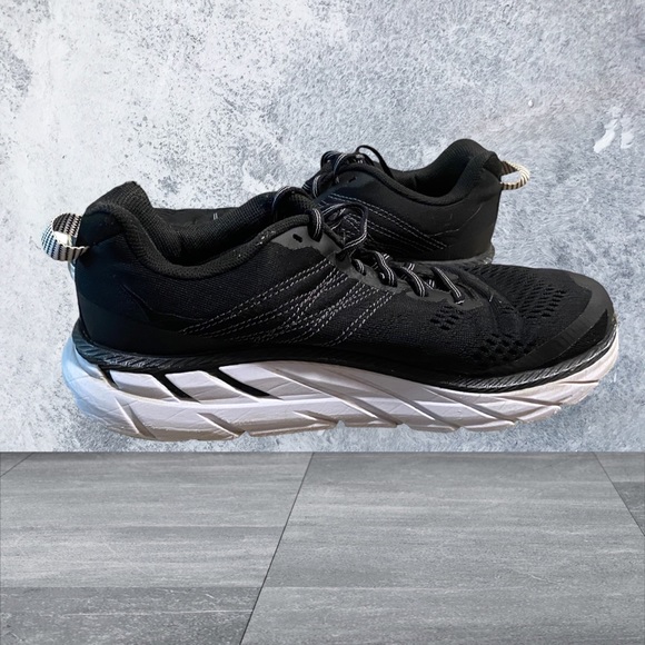 Hoka One One Clifton 6 Black White Women Running Shoes 1102873 BWHT Size 7.5 - Picture 15 of 16